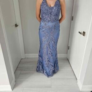 Elegant Blue Evening Gown